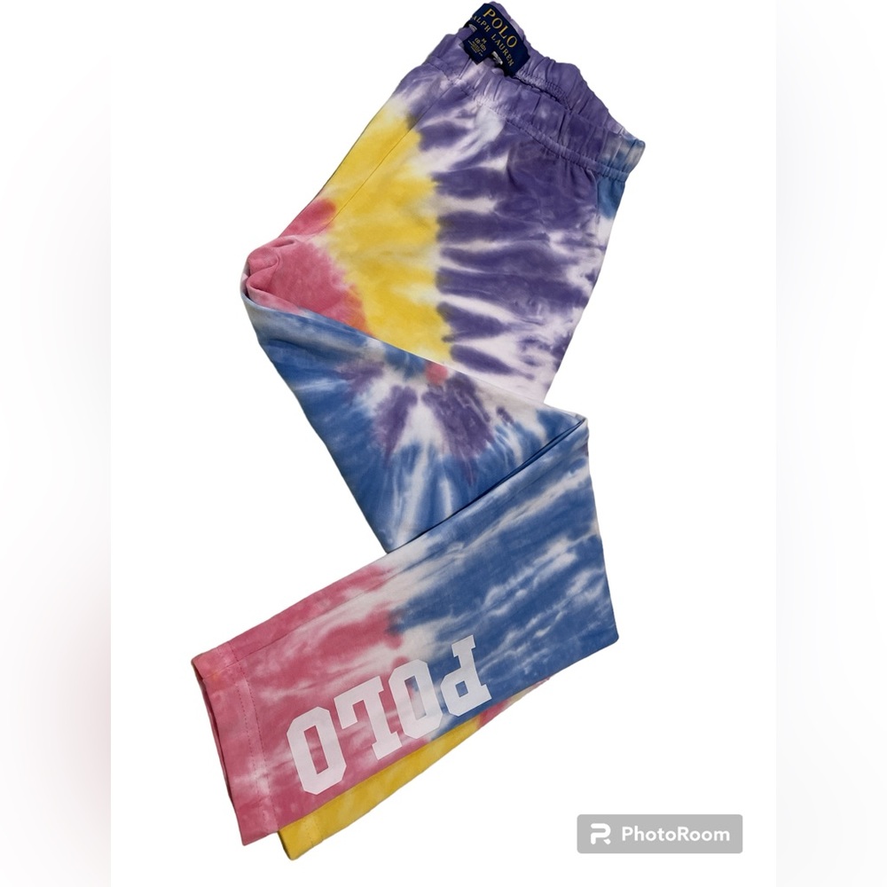 Leggings Polo Ralph Lauren Toddler Girls Tie-dye Stretch Jersey Leggings Pants.